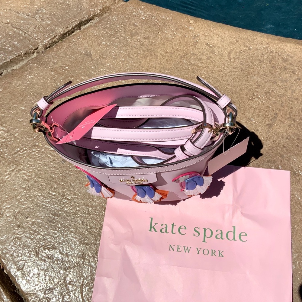 Kate Spade Small pink leather bucket bag - Picture 7 of 16